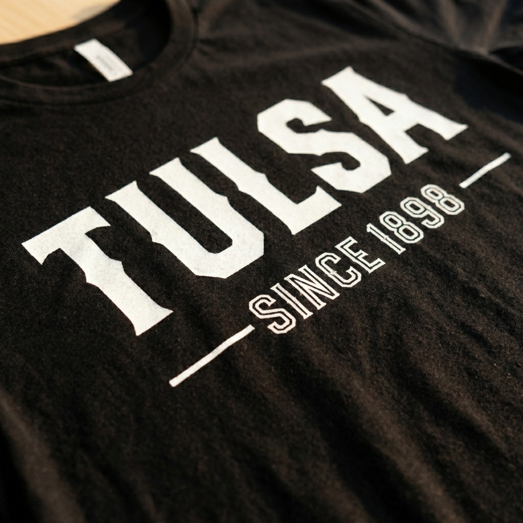 Tulsa Since 1898 Tee — print detail